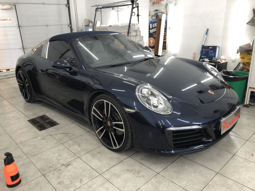 Оклейка авто защитной пленкой Nanoshield Porsche 911 Targa