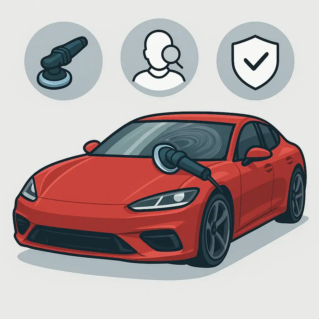 Полировка лобового стекла своими руками