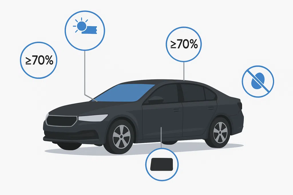 Какая допустимая тонировка в Украине