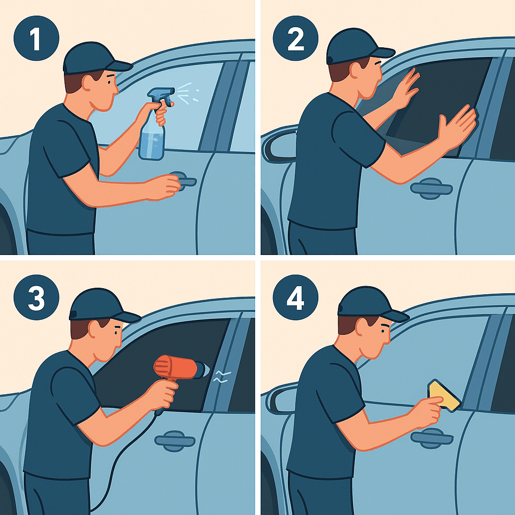 Тонировка авто своими руками